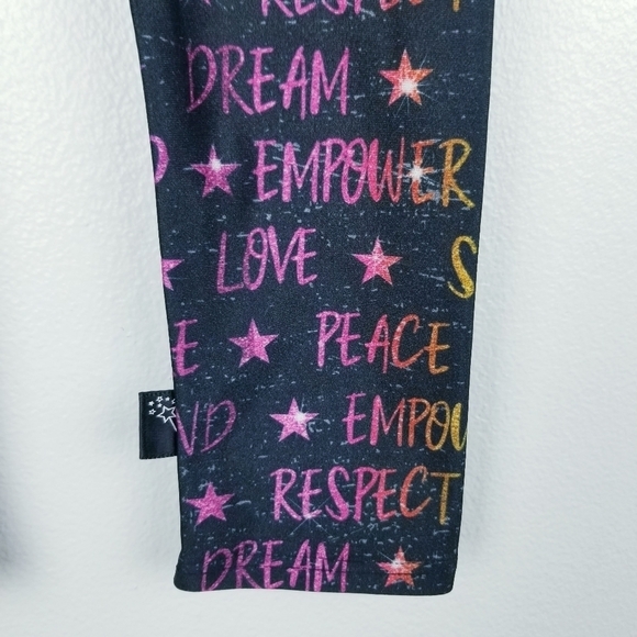 Pixie Lane Empower Positive Vibes Leggings NWT - Picture 5 of 9